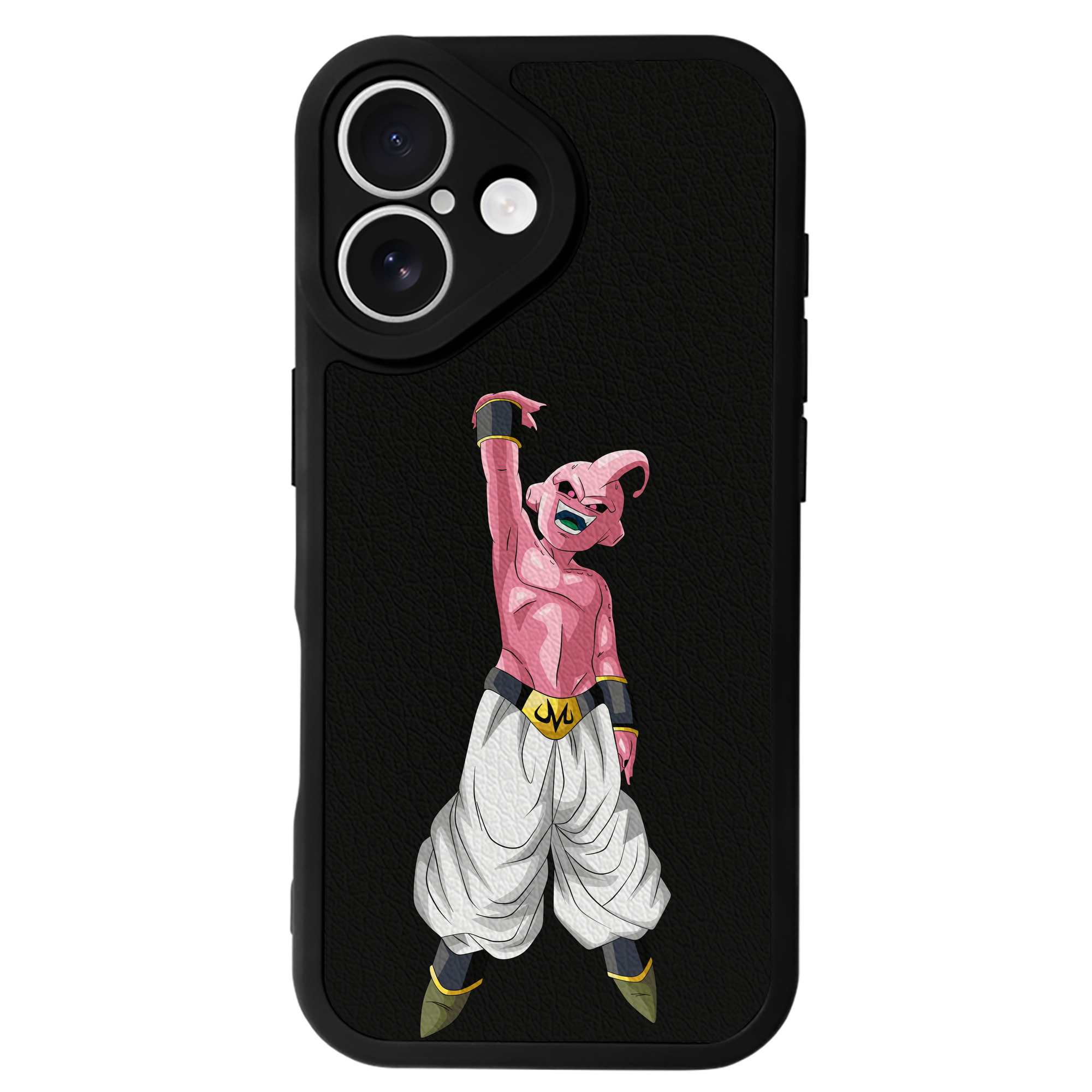 （画像用） ドラゴンボール 魔人ブウ DRAGON BALL Majin Buu 【iPhone 16シリーズ対応】シリコンスマホケース（レザー調） 材質：シリコン